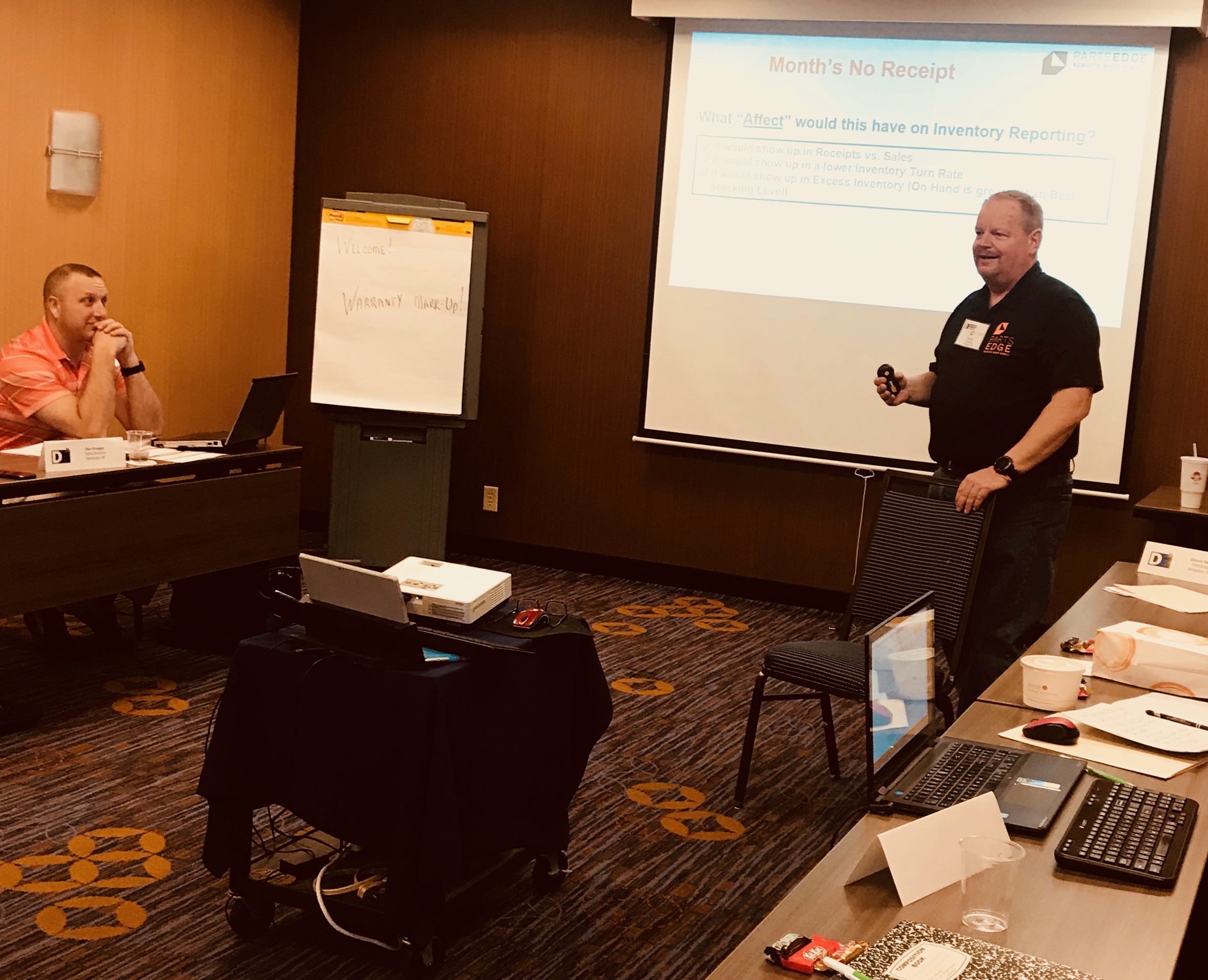 Advanced Parts Training in Minneapolis MN with Chuck Hartle